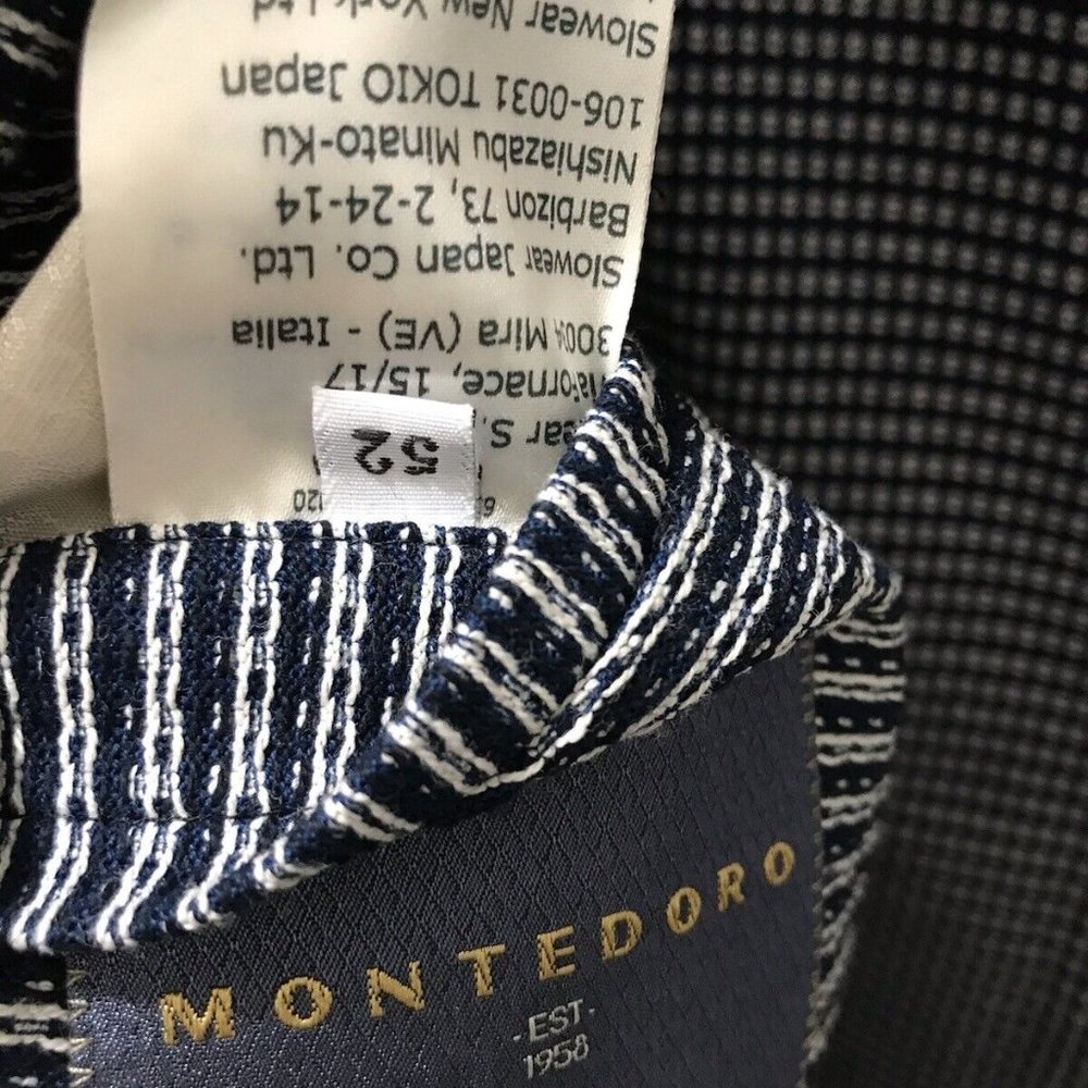 Montedoro Incotex Italian luxury cotton sport coat, blazer 50/40US NWT$1295 - Picture 5 of 9